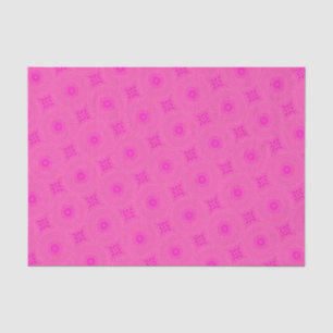 Papier Mousseline Motif de cercles roses chauds
