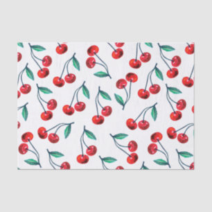Papier Mousseline Motif de cerise douce