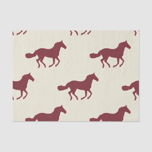 Papier Mousseline Motif de cheval (Recto)