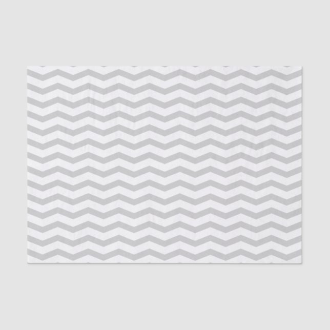 Papier Mousseline Motif de chevron gris papier cadeau mariage (Recto)