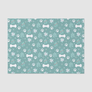 Papier Mousseline Motif de chiens et d'os de vacances