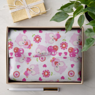 Papier Mousseline Motif De Chouettes, Chouettes Mignonnes, Chouettes