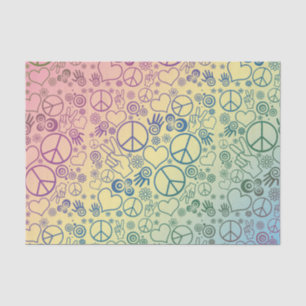 Papier Mousseline Motif de conception de symbole de paix