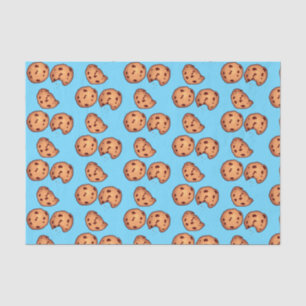 Papier Mousseline Motif de cookies à puces de chocolat