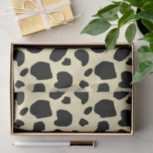Papier Mousseline Motif de couleur de peau de vache animale