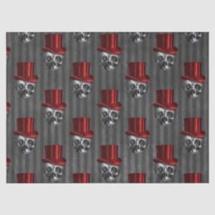 Papier Mousseline Motif de crâne steampunk cool