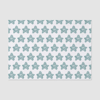 Papier Mousseline Motif de croquis d'étoile bleue moderne