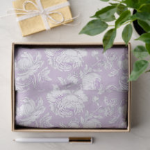 Motif de découpage en chinoiserie lavande et blanc