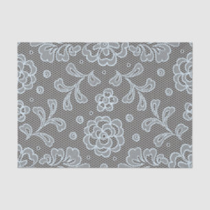 Papier Mousseline Motif de dentelle, cru 6 de fleur