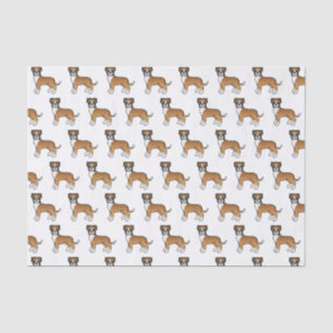Papier Mousseline Motif de dessin chatoyant de Boxer