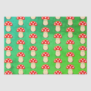 Papier Mousseline Motif de dessin de champignons mignons