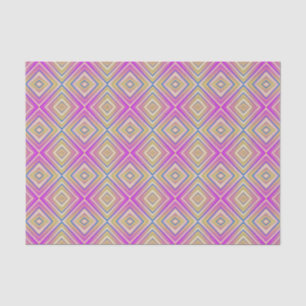 Papier Mousseline Motif de diamant alternatif Delple Purple
