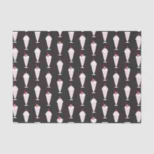 Papier Mousseline motif de Diner Milkshakes 1950