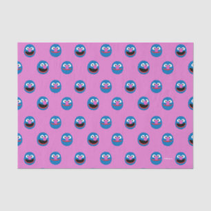 Papier Mousseline Motif de face de Grover rose