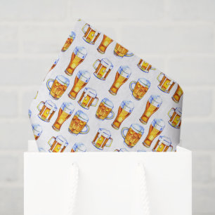 Papier Mousseline motif de fête de la bière carrelée cool