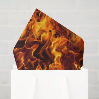 Papier Mousseline Motif de feu et de flamme