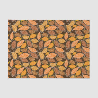 Papier Mousseline Motif de feuille d'automne