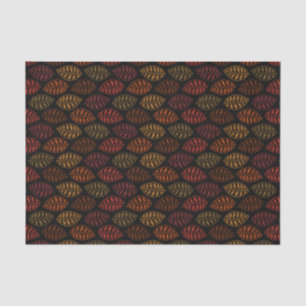 Papier Mousseline Motif de feuille d'automne d'automne
