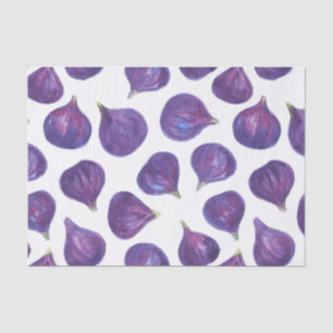 Papier Mousseline Motif de figues aquarelle