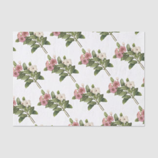Papier Mousseline Motif de fleurs de périphérie