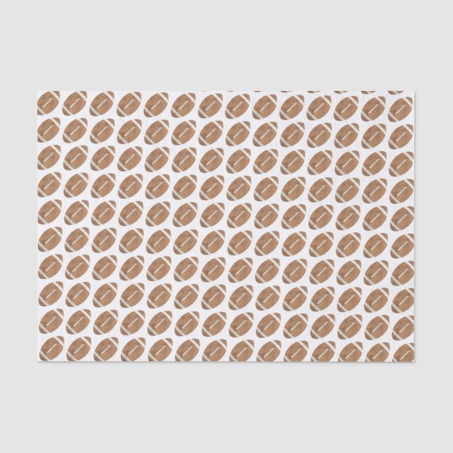 Papier Mousseline Motif de football aquarelle (Recto)