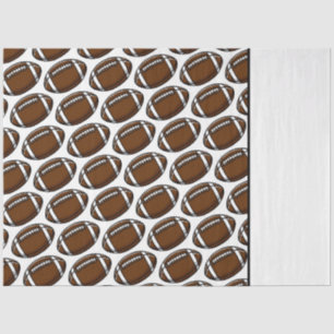 Papier Mousseline Motif de football White Sports Joueur équipe Fan