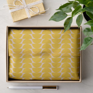 Papier Mousseline Motif de formes géométriques simples modernes jaun