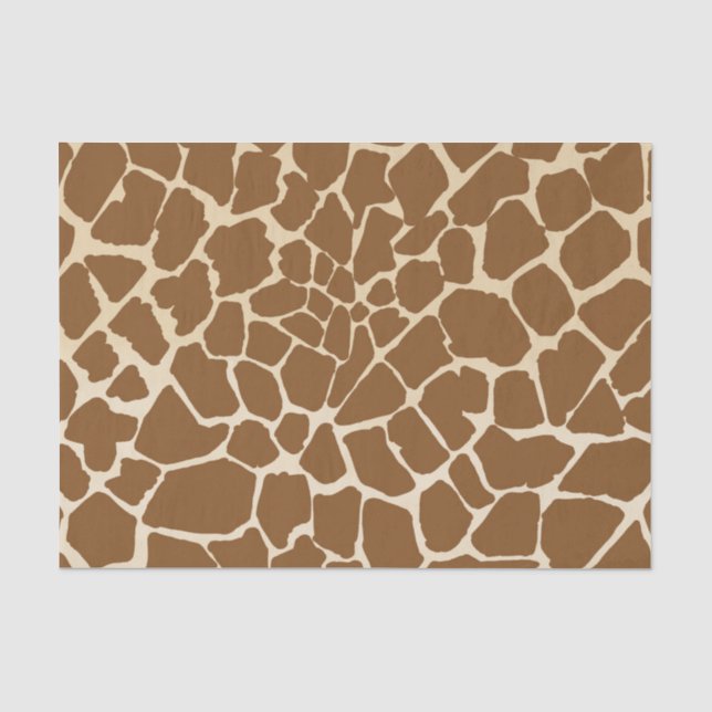 Papier Mousseline Motif de fourrure Giraffe Imprimer (Recto)