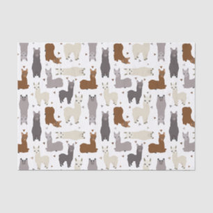 Papier Mousseline Motif de Geo d'alpaga