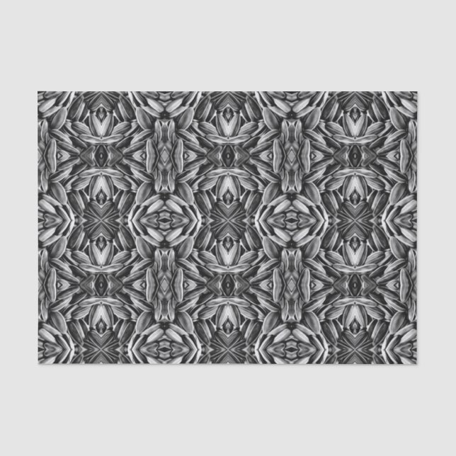 Papier Mousseline Motif de graines de tournesol (Recto)