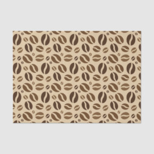 Papier Mousseline Motif de grains de café