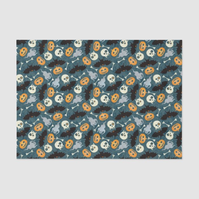 Papier Mousseline Motif de Halloween (Recto)