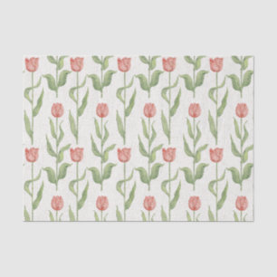 Papier Mousseline Motif de jardin de tulipe