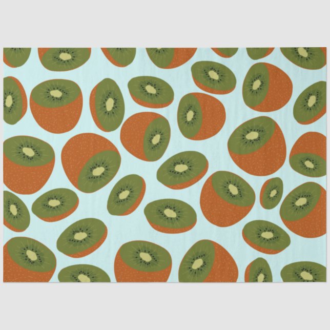 Papier Mousseline Motif de Kiwifruit (Recto)