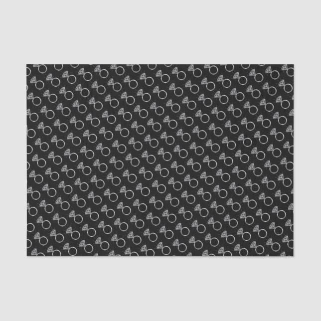 Papier Mousseline Motif de la ceinture Fiançailles de diamant (Recto)