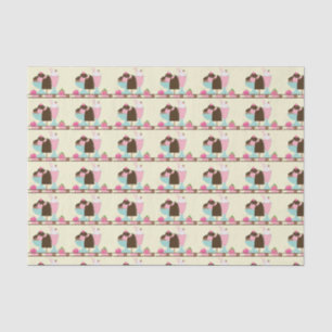 Papier Mousseline Motif de la crème glacée douce