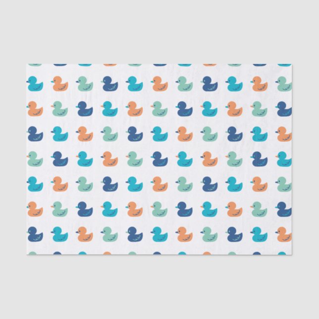 Papier Mousseline Motif de la marée des canards (Recto)