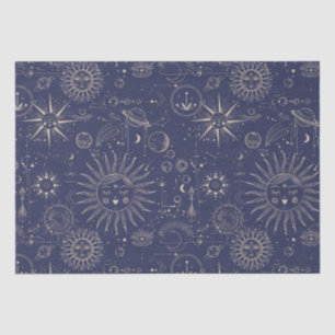 Papier Mousseline Motif de la marine d'astronomie céleste