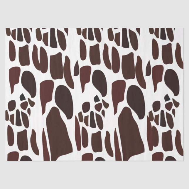 Papier Mousseline Motif de la peau de girafe (Recto)