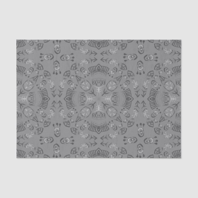 Papier Mousseline Motif de la tribu Aztec (Recto)