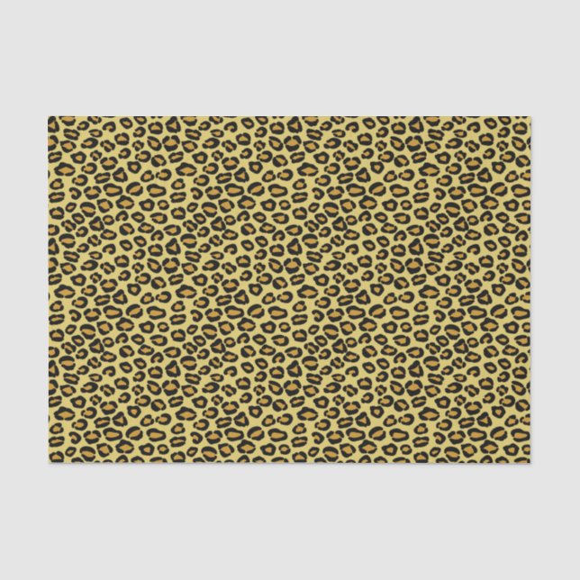Papier Mousseline Motif de léopard (Recto)
