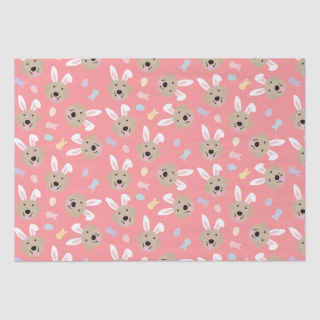 Papier Mousseline Motif de l'épreuve de Pâques Bunny (Recto)