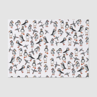 Papier Mousseline Motif de macareux