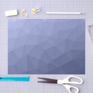 Papier Mousseline Motif de maillage géométrique dégradé bleu gris