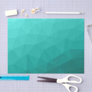 Papier Mousseline Motif de maillage géométrique Turquoise turquoise