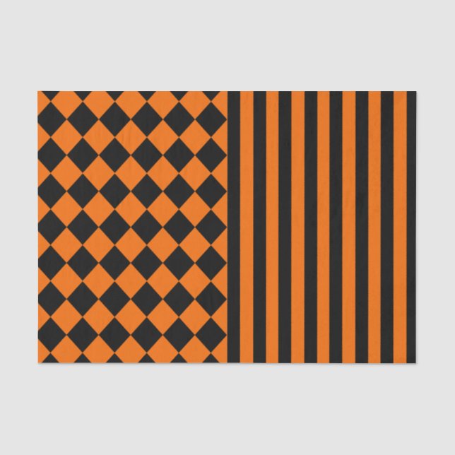 Papier Mousseline Motif de mélange de Halloween (Recto)