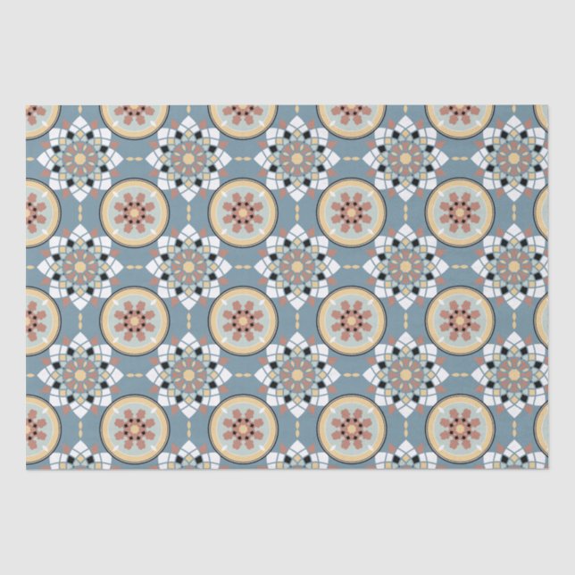 Papier Mousseline Motif de mosaïque (Recto)