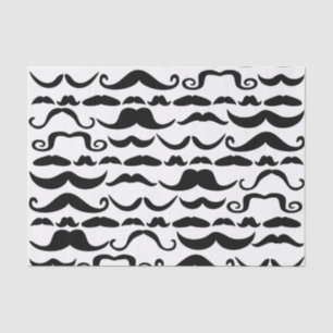 Papier Mousseline Motif de moustache