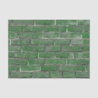 Motif de mur de briques vertes
