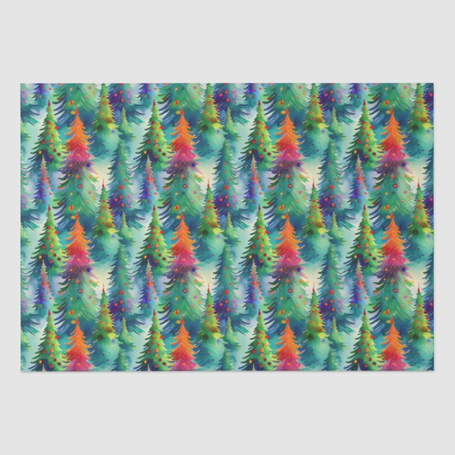 Papier Mousseline Motif de Noël (Recto)